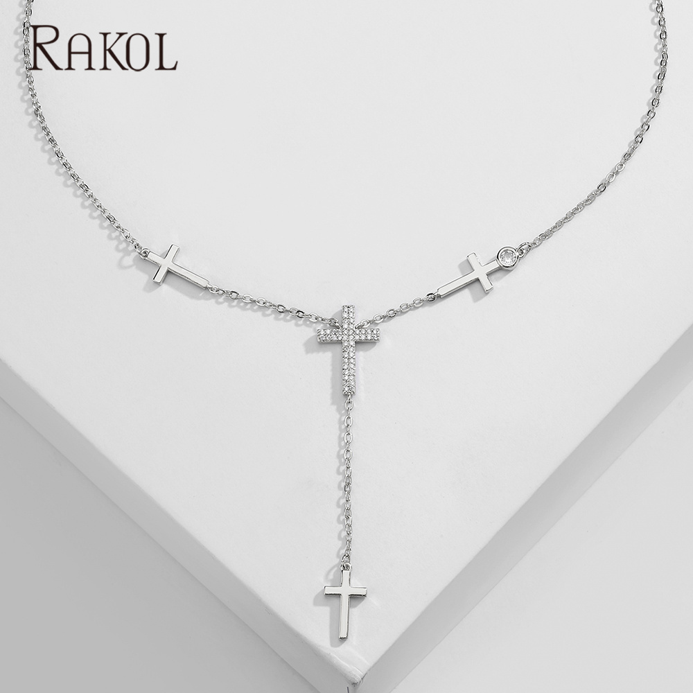 RAKOL NP5005 New Design Luxury Diamond necklace Belly Waist Chain Sexy Tassel Body Chain for Woman