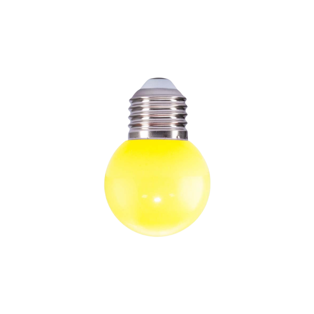 Indoor Lighting Yellow Cover 1W LED Decorative Bulb Light