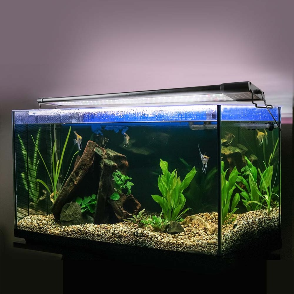 New Arrival 60W Full Spectrum LED Aquarium Light Remote Control For Fish Tank Reef Coral Light