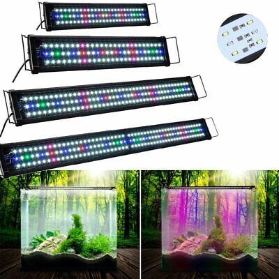 New Arrival 60W Full Spectrum LED Aquarium Light Remote Control For Fish Tank Reef Coral Light