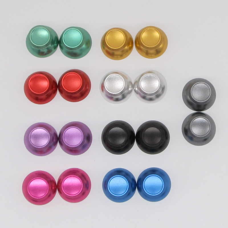 RALAN Replacement Aluminum Alloy Metal Rocker Thumbstick Mushroom Grips for PS4 PS5 Xbox