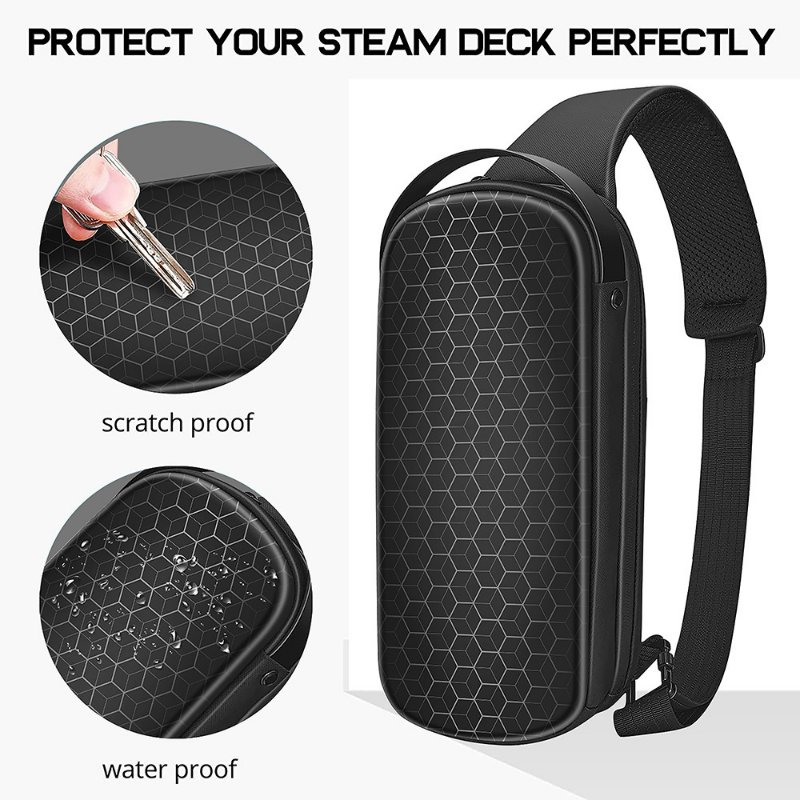 Black Portable Storage Protective Bag For Steam Deck Console Case Cover for Steam Deck Pouch Gamepad Bags Game Accessories