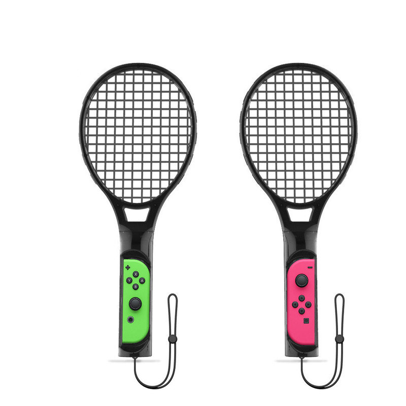 2pcs/set Mini Game Peripherals Mario Tennis Racket for Nintendo Switch Controller Gamepad Joystick Joycon Accessories