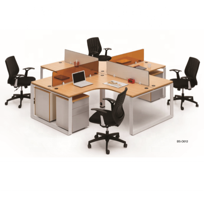 office partitions curved 3 person furniture table work bench workstation 6 people cubicle desk workbench with shelves