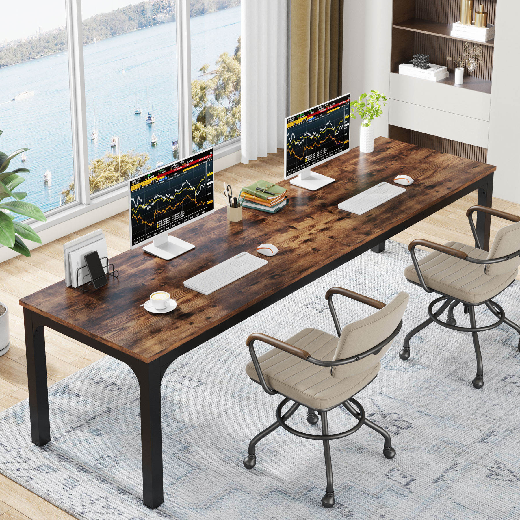 Best Selling Hot Fashion Design Modern Office Conference Table Meeting Room Table Office Furniture Wooden