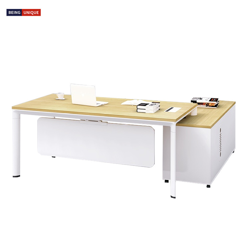 Office modern modular l shaped furniture wooden office table workstation executive desk escritorios de oficina