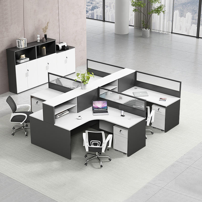 Modern Modular Open Office Furniture Work station Table Person Staff Cluster Office Staff Desk Home Office Furniture