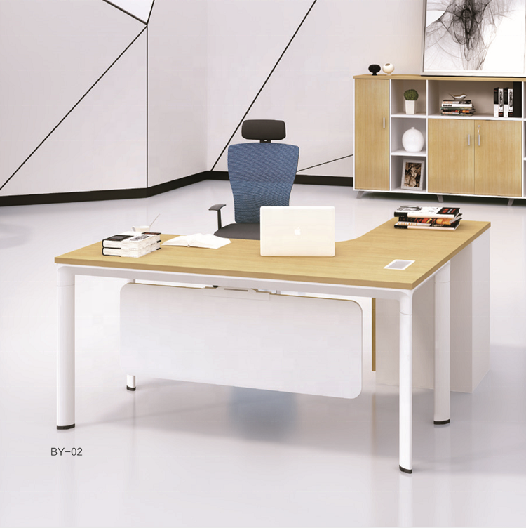 Office modern modular l shaped furniture wooden office table workstation executive desk escritorios de oficina