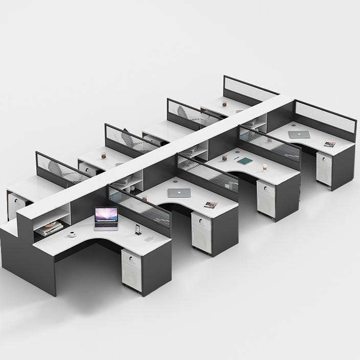 Modern Modular Open Office Furniture Work station Table Person Staff Cluster Office Staff Desk Home Office Furniture