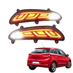 WZXD New Arrival Led Rear Bumper Light Drl Daytime Running Fog Light Elite Reflector For Hyundai I20 2015-2017