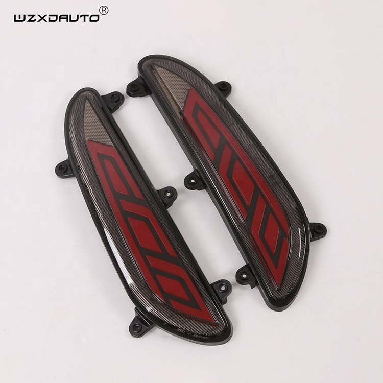 WZXD New Arrival Led Rear Bumper Light Drl Daytime Running Fog Light Elite Reflector For Hyundai I20 2015-2017