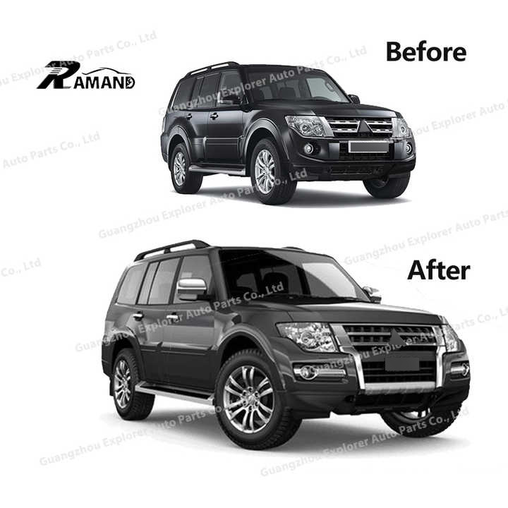 Wholesales Conversion Kits for Pajero 2012-2018 Upgrade to 2020 Auto Part Accessories for Mitsubishi Pajero Facelift Bodykit