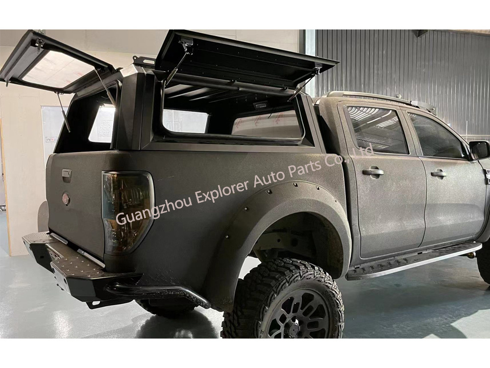 Ramand Steel Canopy for Ranger Raptor 4X4 Pickup with Three Doors Window Canopy Bed Tonneau Cover for  Ranger Canopy