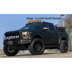 Ranger T6 T7 T8 2012-2020 modified to F150 Raptor Facelift Kit STEEL FRONT BUMPER for Ford Ranger T6 Raptor Body Kit