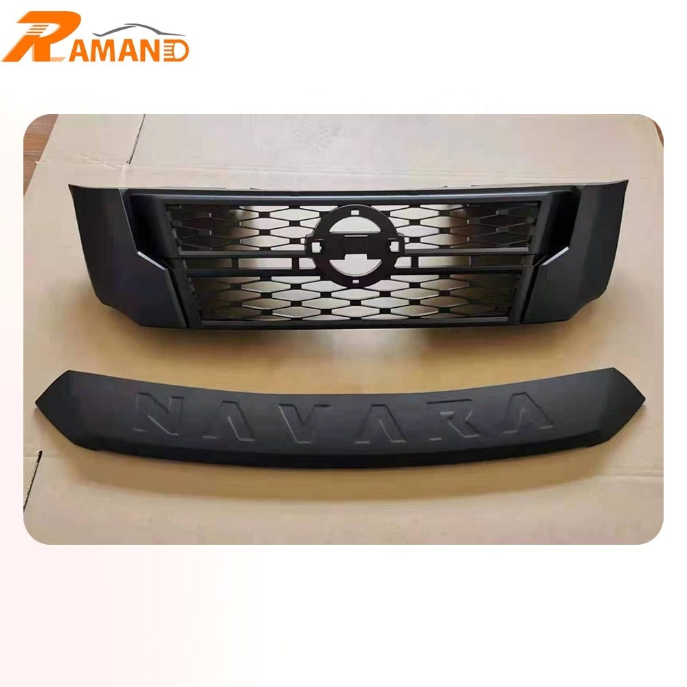 Factory Front Grille For Navara NP300 2016 2017 2018 2019 Front bumpers cover grilles old upgrade to Newest