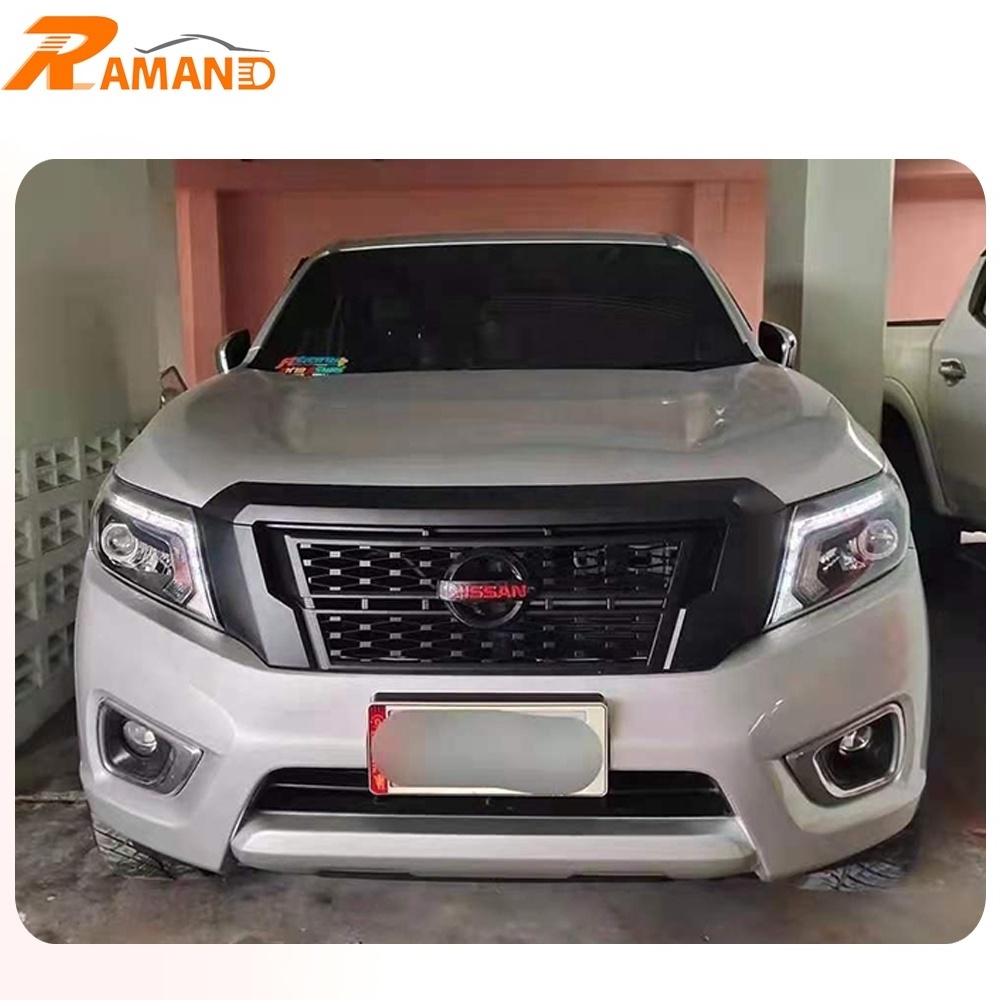 Factory Front Grille For Navara NP300 2016 2017 2018 2019 Front bumpers cover grilles old upgrade to Newest