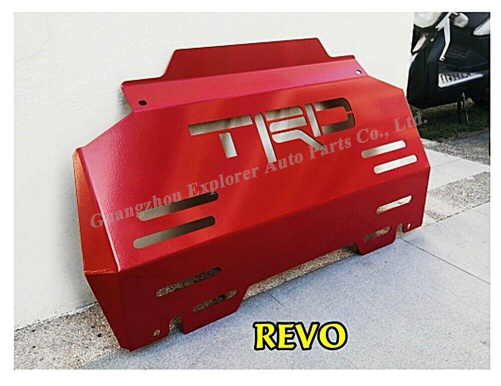 Skid Plate for Toyota Hilux Revo Fortuner Auto Exterior Accessories Red Bash Plate Cover Engine Protecting Engine Guard