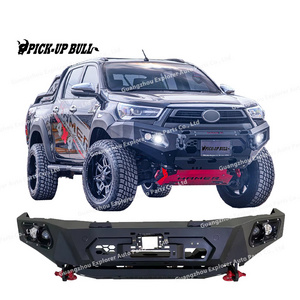 HM Hilux REVO ROCCO Steel Front Bumper Bumper Bar Car Bumpers Auto Body Systems 2015-2021 Steel Auto Lighting Parts