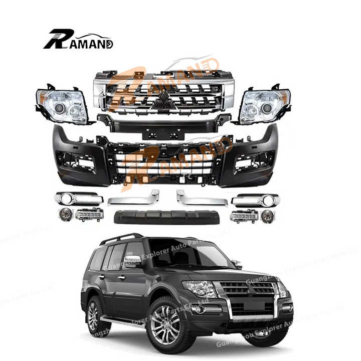 Wholesales Conversion Kits for Pajero 2012-2018 Upgrade to 2020 Auto Part Accessories for Mitsubishi Pajero Facelift Bodykit