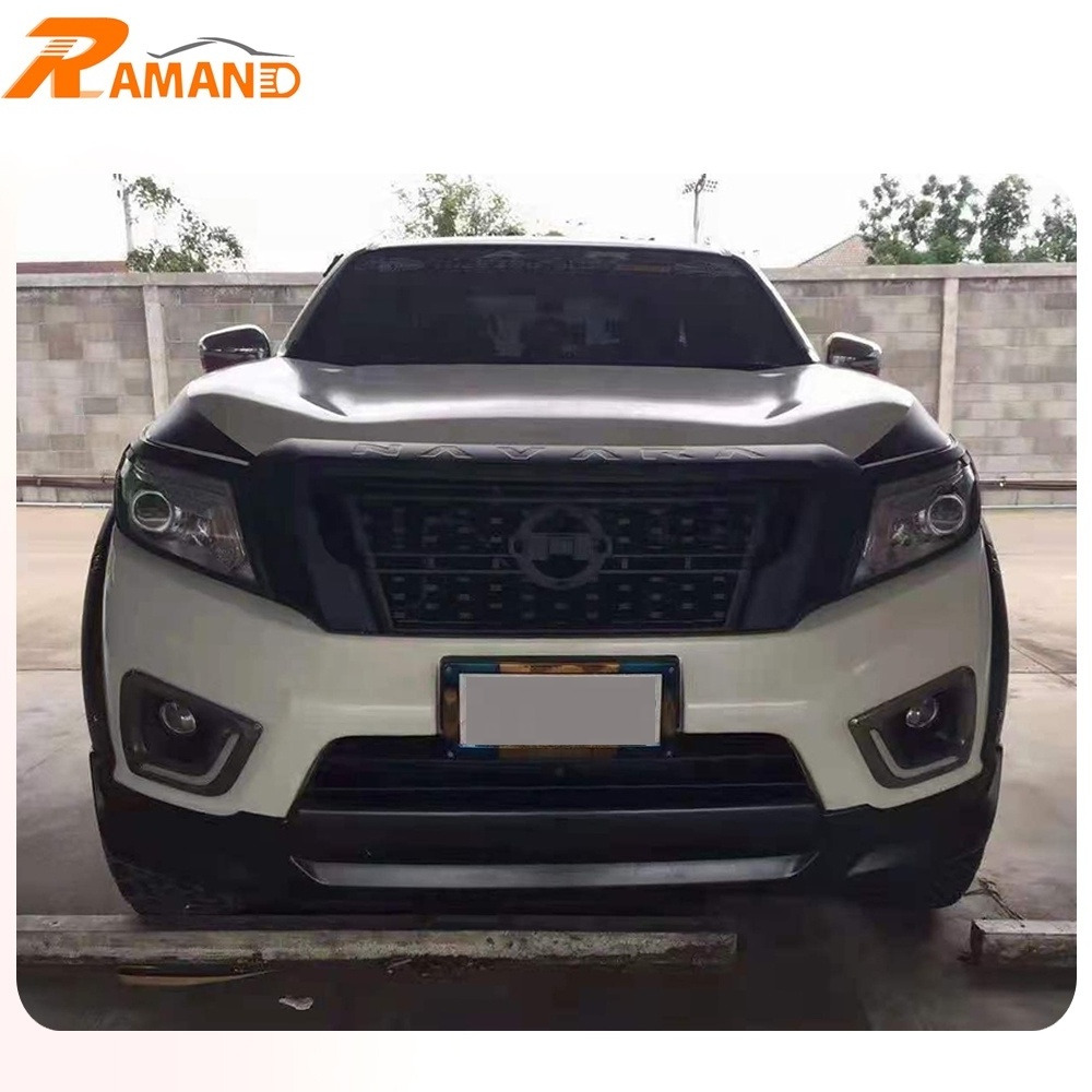 Factory Front Grille For Navara NP300 2016 2017 2018 2019 Front bumpers cover grilles old upgrade to Newest