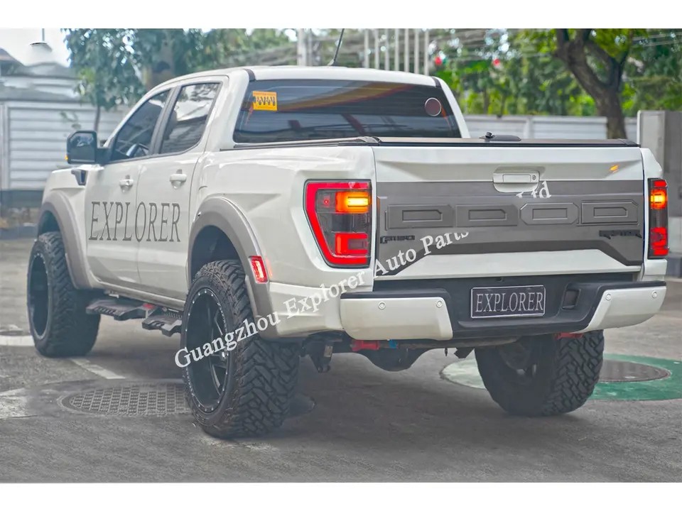 Ranger T6 T7 T8 convert to 2023 F150 Raptor Facelift Bodykit for Ranger 2012-2021 upgrade F150 Gun3 T9 2023 Steel body kit