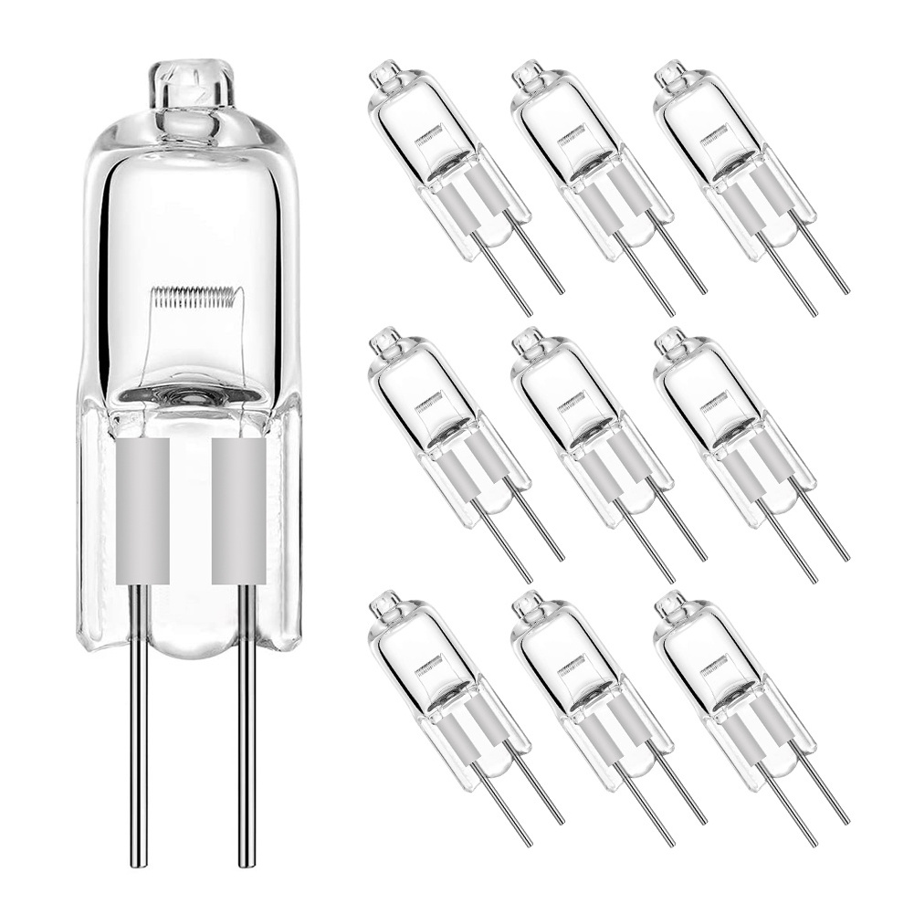 40/60/80/100pcs Mini Warm White G4 Light Halogen Bulbs JC Type 20 Watt 12V Clear Lamps Halogen Bulb Lamp Light Super Bright