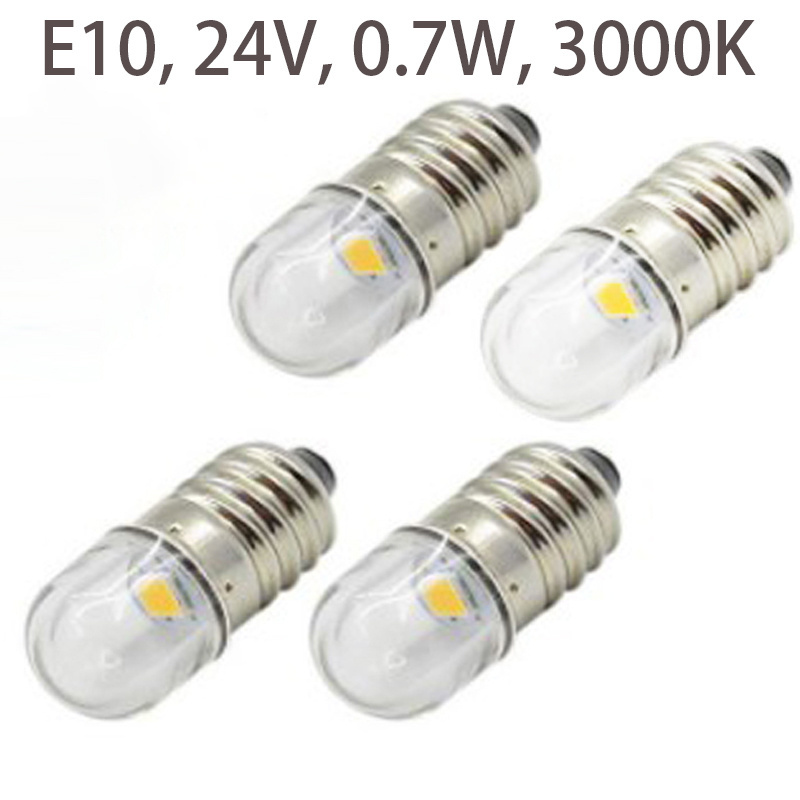 E10 base 24V warm LED Bulb Flashlight DC4.5V 3V LED E10 4.5V LED Bulb E10 6V blue led DC4.5V E10 12V Indicator bulb 18V E10 24V