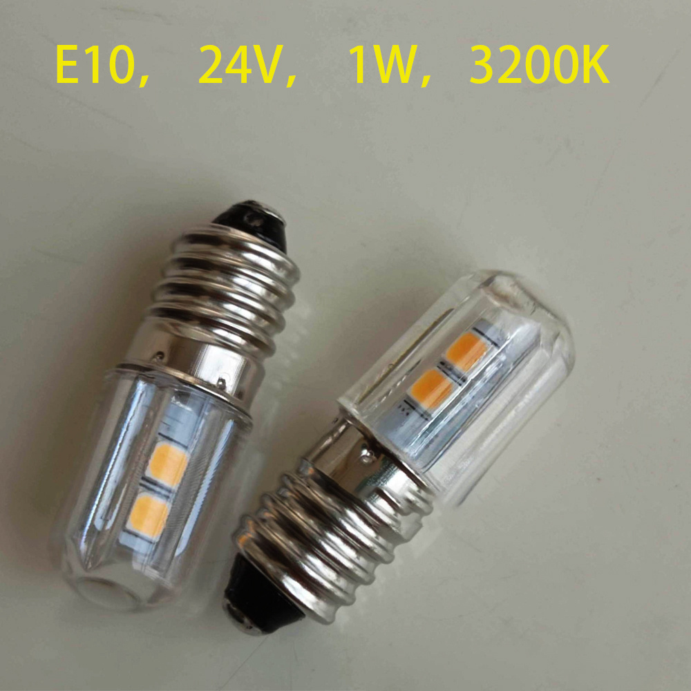 E10 base 24V warm LED Bulb Flashlight DC4.5V 3V LED E10 4.5V LED Bulb E10 6V blue led DC4.5V E10 12V Indicator bulb 18V E10 24V