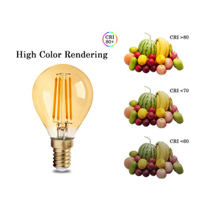 8 Pcs 220V Gold Glass E14 Bombilla Led Light Bulb 4W G45 Retro Edison Filament Bulb Bombillas Vintage Lamp Inner Decoration