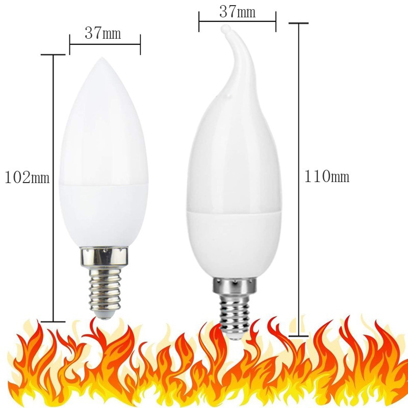 3 Modes LED Flame Lamp E14 E27 B22 LED Flame Effect Fire Light Bulb Flickering Emulation Light 110V 220V for Halloween Christma