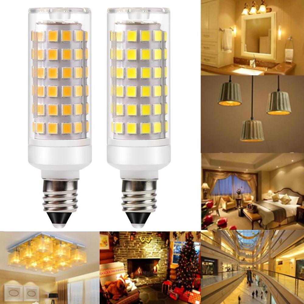 LED Light Bulb G9 E11 E12 E14 E17 BA15D 9W DC 110V 220V 2835 Unique Dimmable Ceramic Light Bulb Replace Halogen for Chandelier