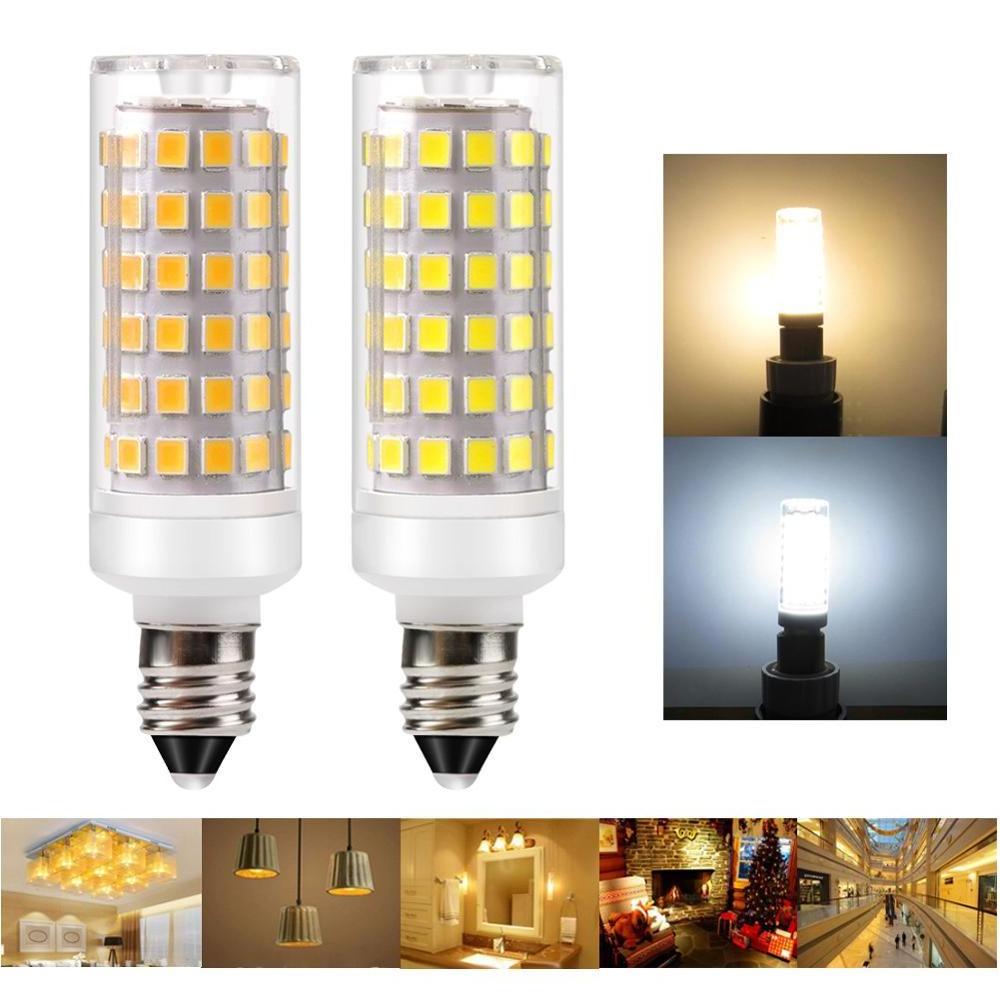 LED Light Bulb G9 E11 E12 E14 E17 BA15D 9W DC 110V 220V 2835 Unique Dimmable Ceramic Light Bulb Replace Halogen for Chandelier