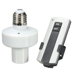 Durable E27 Screw Wireless Remote Control Light Lamp Bulb Holder Cap Socket Switch New On Off