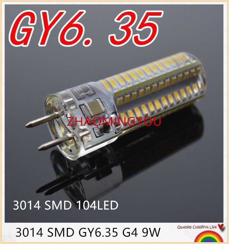 DIMMABLE GY6.35 3014SMD LED Lamps 110V 220V 12V 7W 9W 12W 15W Corn Light Bulb Droplight Chandelier