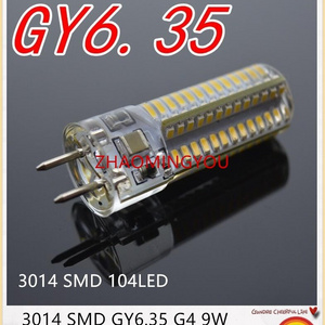 DIMMABLE GY6.35 3014SMD LED Lamps 110V 220V 12V 7W 9W 12W 15W Corn Light Bulb Droplight Chandelier