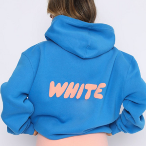 Oversized 3d Logo Puff Print Letter Hoodie Sweatshirt Wholesale Custom Heavyweight Womens Corded Crew Sweatshirt