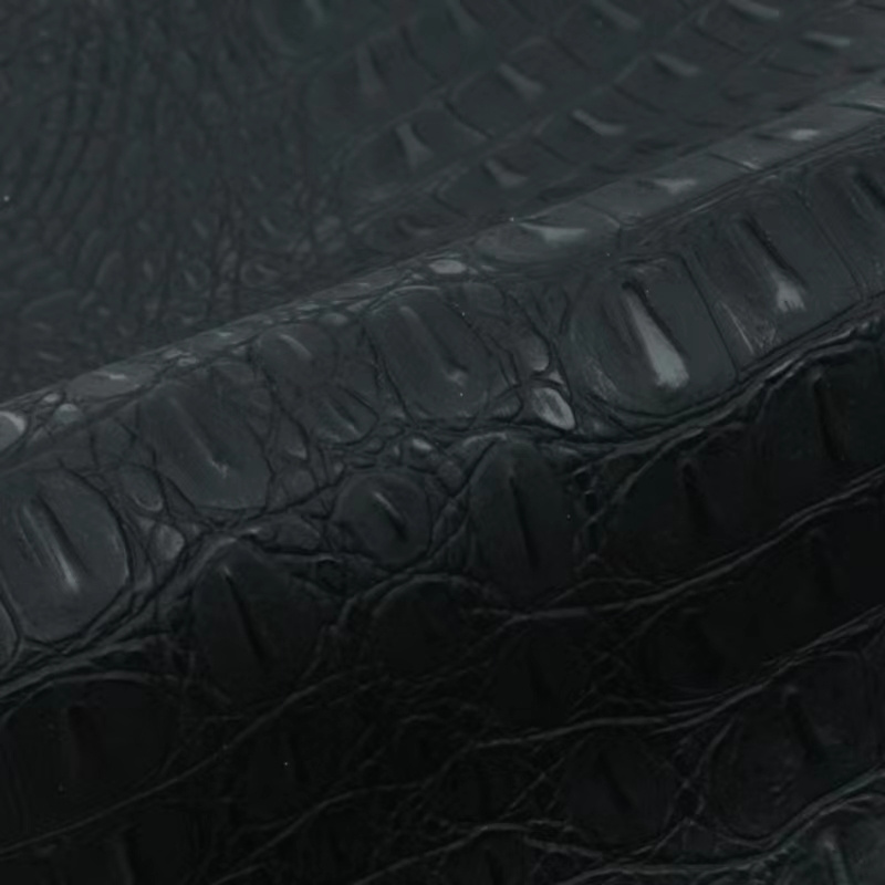 customize 1.2mm thickness Free Sample Microfiber PU Fake Crocodile pattern Synthetic Leather