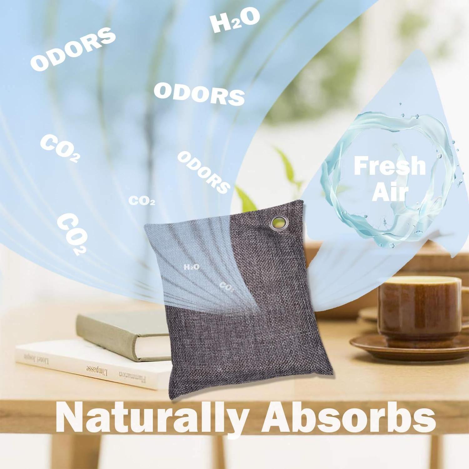 Household Odor Eliminator Air Freshener  Organic Nature Fresh Bamboo Charcoal Bags For Odors