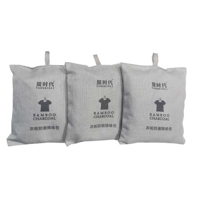 New Arrival Household Closet Clothes Dehumidifier Bamboo Charcoal Deodorizer Bags For Mold And Mildew