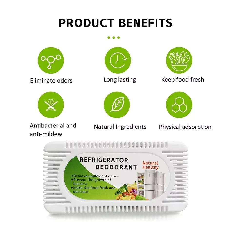 Fridge And Freezer Odor Eliminator Air Purifier Deodorizer Fresheners Bamboo Charcoal Air Purifying Box