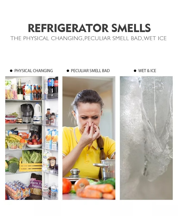 Fridge And Freezer Odor Eliminator Air Purifier Deodorizer Fresheners Bamboo Charcoal Air Purifying Box