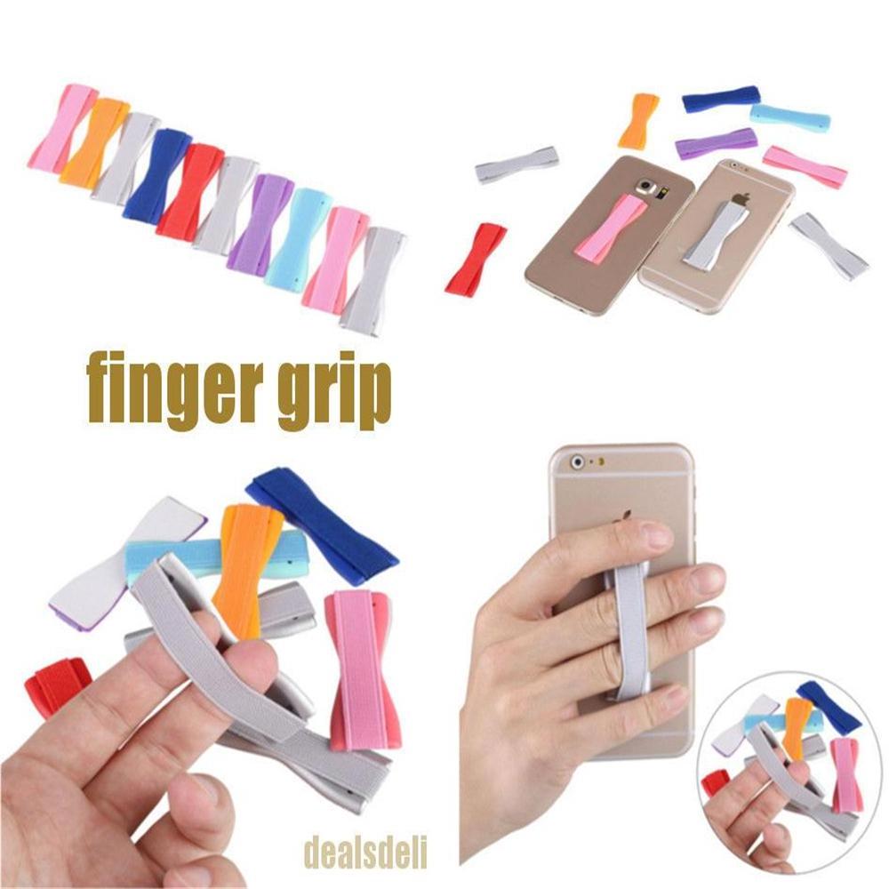 Cell Phone Grip Holder Mobile Phone Strap Anti Slip Finger Grip Mount Hold Device with One Finger