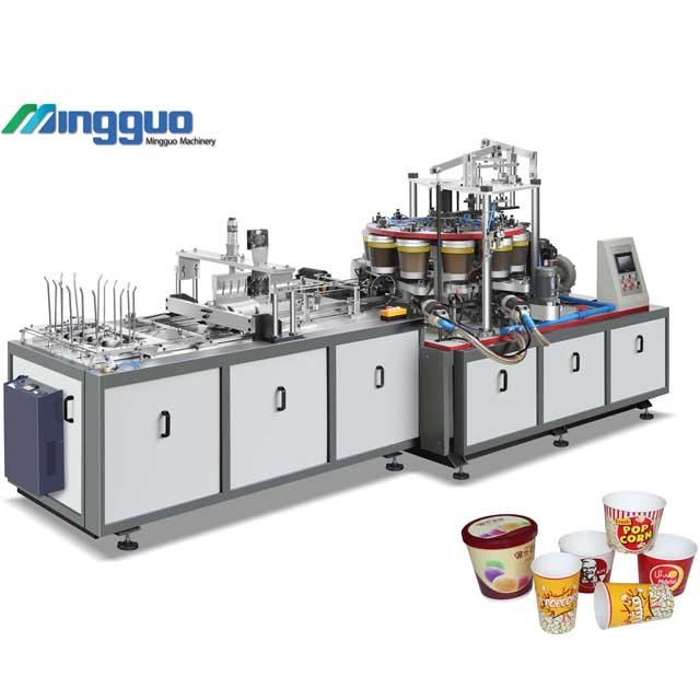 New paper popcorn cup /big paper bowl forming machine