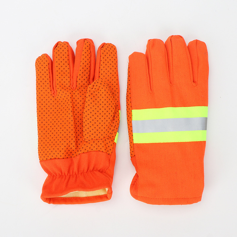 Flame Retardant Fire Protection Gloves Firemen's Clothing Gloves Waterproof Antiskid Thickened Heat Insulation Work Gloves