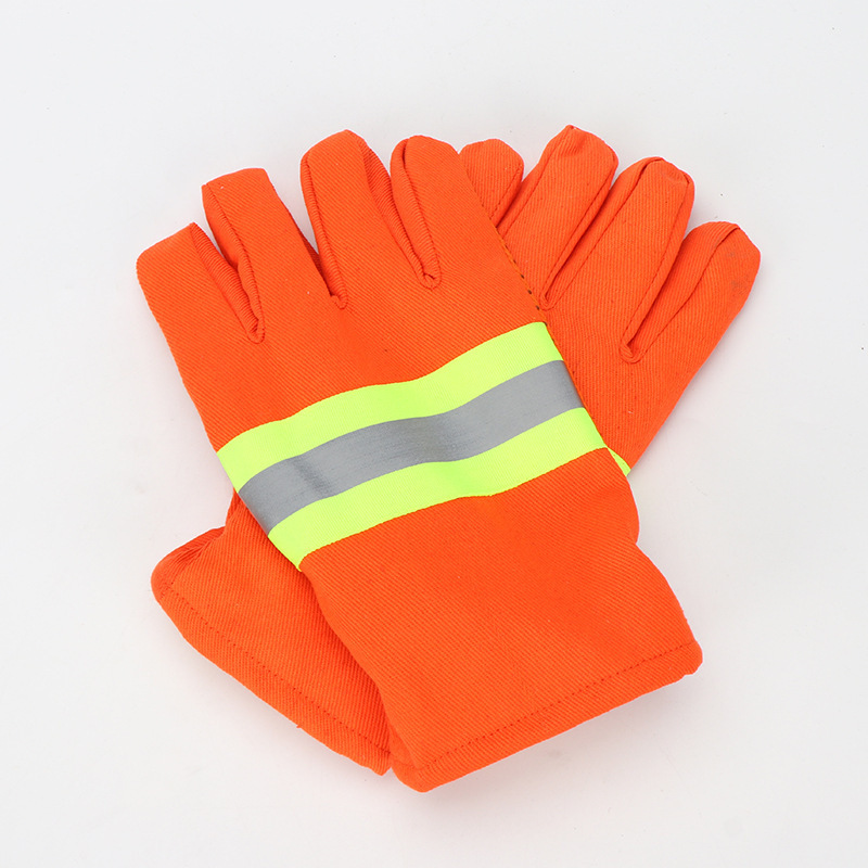 Flame Retardant Fire Protection Gloves Firemen's Clothing Gloves Waterproof Antiskid Thickened Heat Insulation Work Gloves