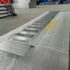 Aluminum loading ramps used for rollers