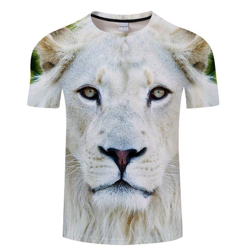 All Over Printing T-shirt 3D-Tiger Sublimation Personalized T-Shirt For Men Graphic Design Your Own-Design T Shirt