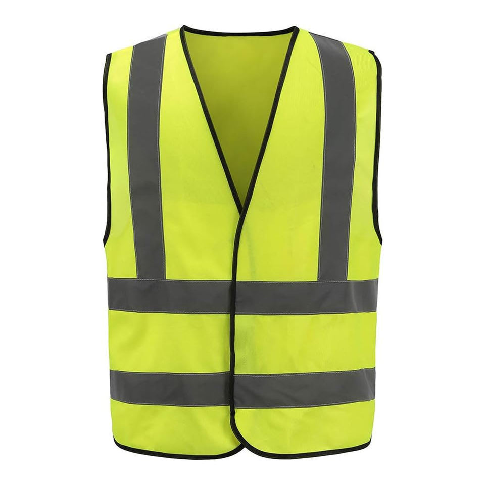 Custom Work High Visible Clothing Yellow Neon Color Traffic Construction Safety Reflective Workers Vest With Logo