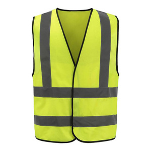 Custom Work High Visible Clothing Yellow Neon Color Traffic Construction Safety Reflective Workers Vest With Logo