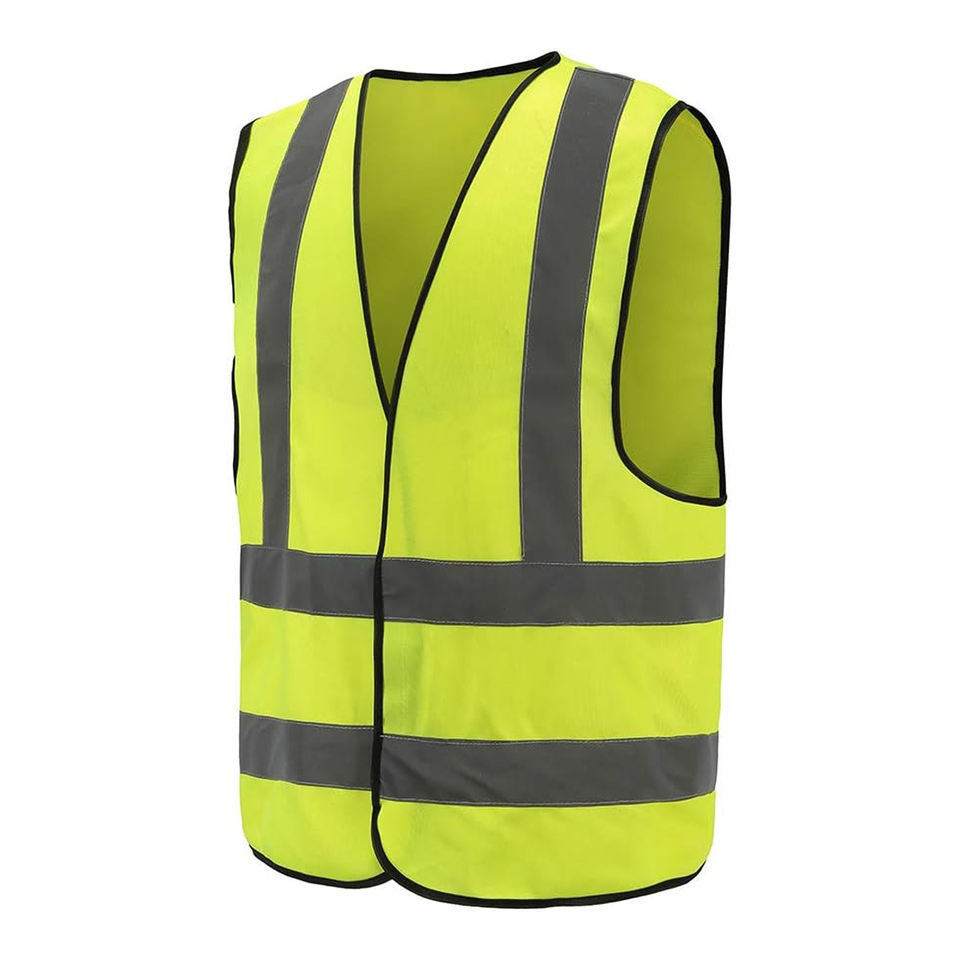 Custom Work High Visible Clothing Yellow Neon Color Traffic Construction Safety Reflective Workers Vest With Logo